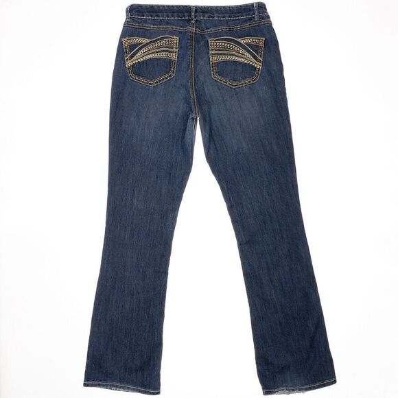 Vanilla Star Bootcut Jeans Size 10 Womens Mid Rise Blue Denim Measures 31 x 31 - Picture 2 of 7